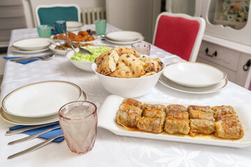 Traditional Muslim Ramadan Dinner Iftar food