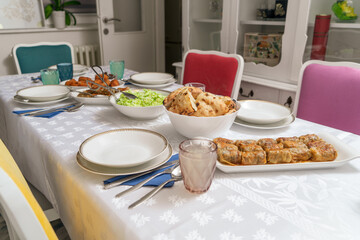 Traditional Muslim Ramadan Dinner Iftar food