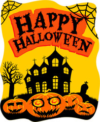 Happy halloween design