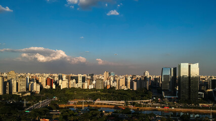 Fototapeta na wymiar Cidade de Sao Paulo cidade jardim