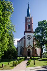 Old Evangelical Lutheran Church in Lubana, Latvia
