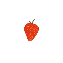 strawberry isolated on white background