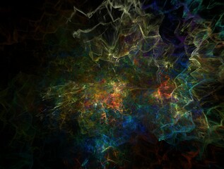 Imaginatory fractal background Image