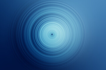 Abstract radial motion blur on blue background. Blue soft background, circular blur in the form of a whirl background texture, radial blur, abstract twist, funnelRound pattern for design.