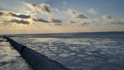 an ice sea