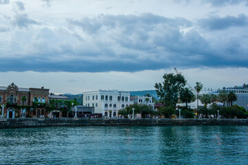 Obraz premium City landscape with sights.
