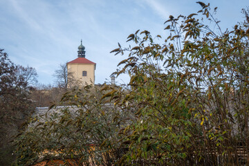 Fototapeta na wymiar View at the Kalvarie hill, Czech republic