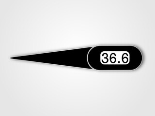 thermometer, isolated, digital, white, temperature, medical, medicine, button, fever, electronic, blue, health, plastic, red, illness, business, celsius, object, equipment, flu, measurement, icon, web