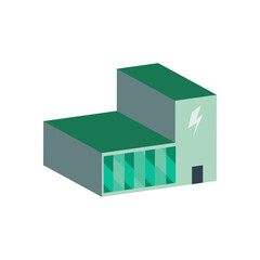 Ecological plant isometric vector design