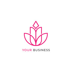 Awesome Nature Flower Company Logo. Creative Nature Flower Company Logo. Business Logo