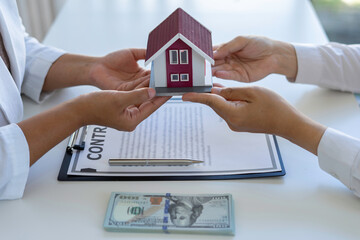 Real estate brokerage agent Deliver samples of homes offered for sale, pay deposit and sign...