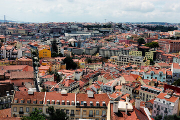 Fototapeta premium aerial view of Lisbon