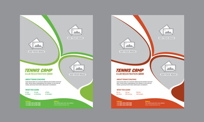 Tennis flyer template