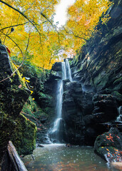 Fototapeta premium Dagpinar Waterfall in Bursa City of Turkey