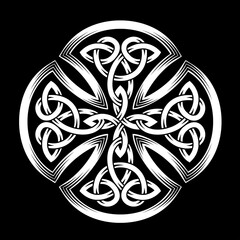Vector celtic cross. Ethnic ornament.