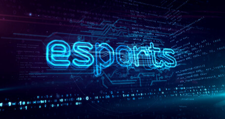 Esports abstract concept 3d illustration