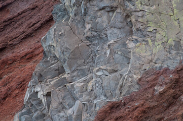 Dike in the Caldera de Taburiente National Park. La Palma. Canary Islands. Spain.