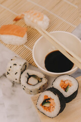 sushi piece japanese oriental  food