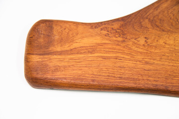 Close up wood texture on white background.