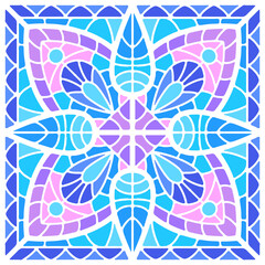 Ancient mosaic ceramic tile pattern.