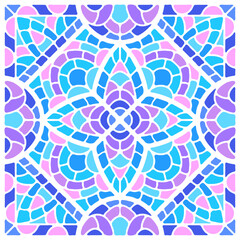 Ancient mosaic ceramic tile pattern.