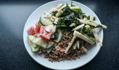 plate of healthy nutritious meal