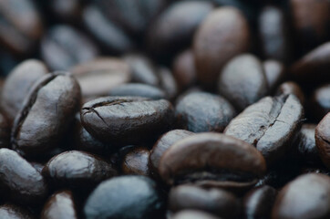 Coffee beans close-up
