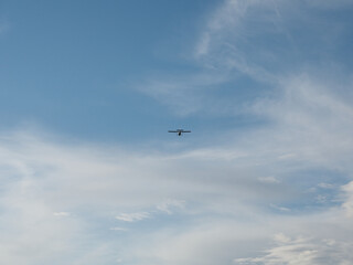 airplane in the sky
