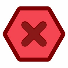 Obraz premium Wrong marks, Cross marks, Rejected, Disapproved, No, False, Not Ok, Wrong Choices, Task Completion, Voting. - vector mark symbols in red. Isolated icon.