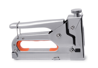 Side view of steel construction staple gun