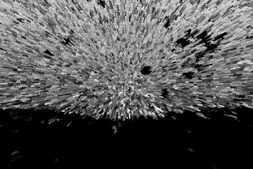 black and white background. Stylish abstract image for creative design of layout. Backdrop with dark and light pattern. Cool modern art. Digital technology dark textured material. rays effect net