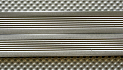 close up of metal plate