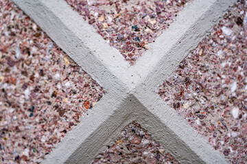 Abstract background wall convex triangles