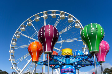 Summer fairground rides