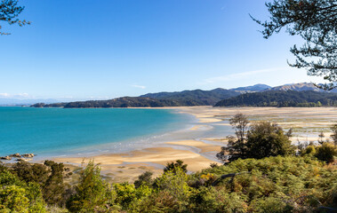 Fototapeta na wymiar Baie du parc Abel Tasman, Nouvelle Zélande
