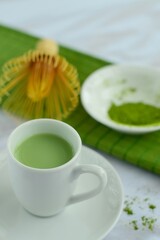 Green tea matcha latte 
