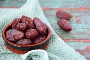 Fresh raw organic Medjool dates 