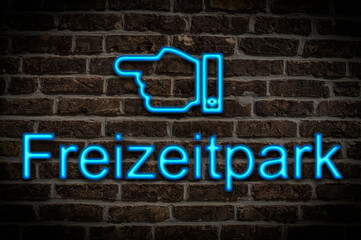 Leuchtreklame Freizeitpark