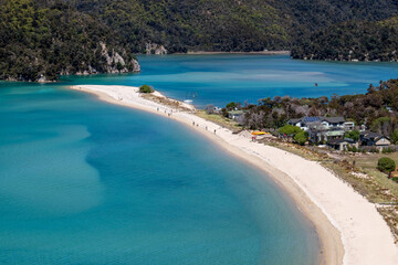 Fototapeta premium Plage du parc Abel Tasman, Nouvelle Zélande
