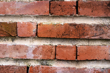 Colorful Old British Red Brick Wall Background