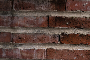 Colorful Old British Red Brick Wall Background