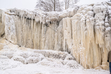 frozen waterfall