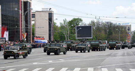  Parade in honor of the 70th anniversary of the Victory on May 9, 2015 in Rostov-on-Don