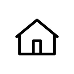 Fototapeta na wymiar House vector icon. Home linear pictogram.