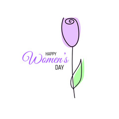 International Women's Day vector illustration for advertising, banners, flyers, postcards