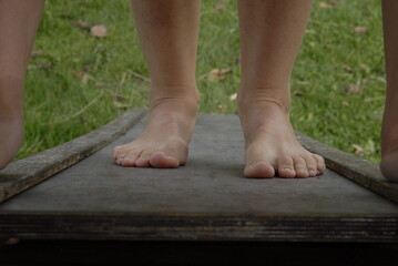 feet on the beach