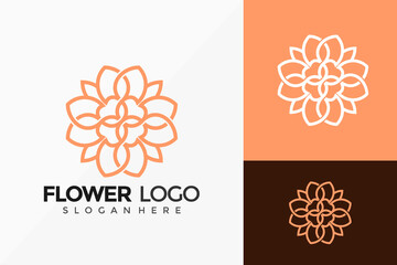 Beauty Flower Cosmetic Logo Design. Modern Idea logos designs Vector illustration template