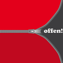 Rei&szlig;verschluss offen 1