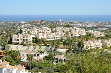 Fototapeta na wymiar Residential area in Marbella