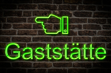 Leuchtreklame Gaststätte